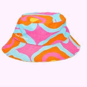 Drunk Elephant Vibrant Pink and Yellow Buck Hat